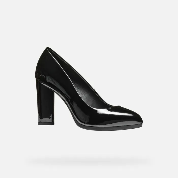 Woman Geox Pumps WALK PLEASURE 90 WOMAN Black Highheeled Court Shoes Black