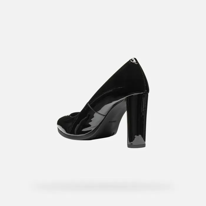 Woman Geox Pumps WALK PLEASURE 90 WOMAN Black Highheeled Court Shoes Black