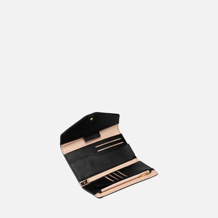 Woman Geox Purses And Wallets TRAWELLET WOMAN Black Wallet Black