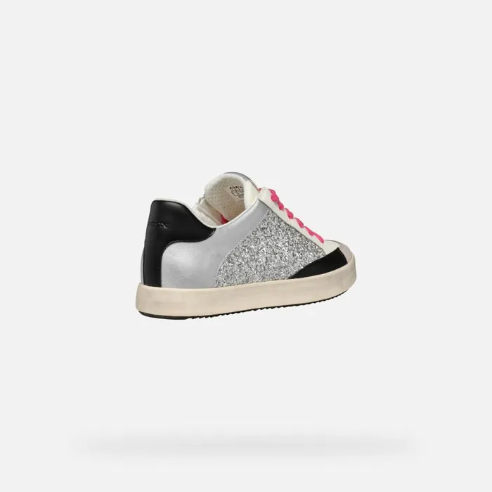 Woman Geox Sneakers BLOMIEE WOMAN SilverRock Low Top Sneakers Silverrock