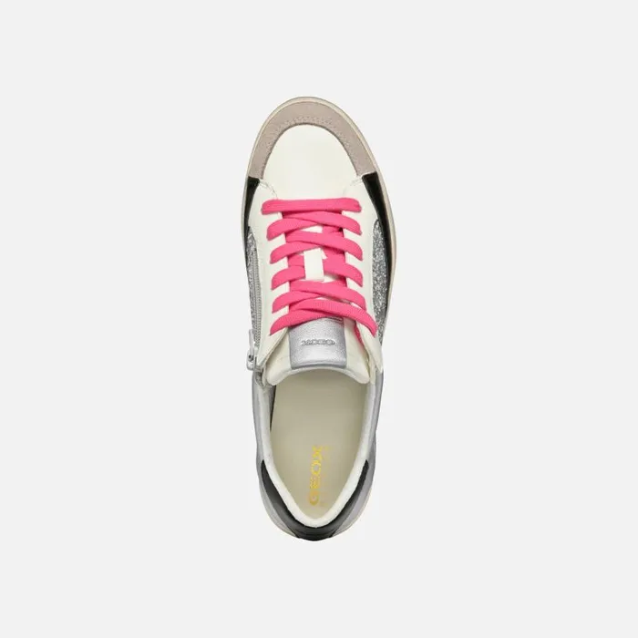 Woman Geox Sneakers BLOMIEE WOMAN SilverRock Low Top Sneakers Silverrock