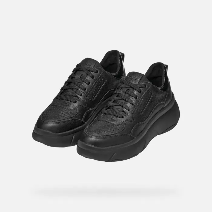 Woman Geox Sneakers NEBULA 20 X Women039s Black Low Top Sneakers Geox Black