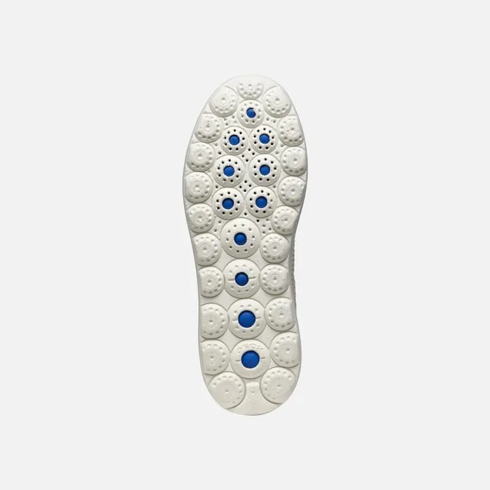 Woman Geox Sneakers SPHERICA EC41 WOMAN Light TaupeWhite Low Top Sneakers Light Taupewhite