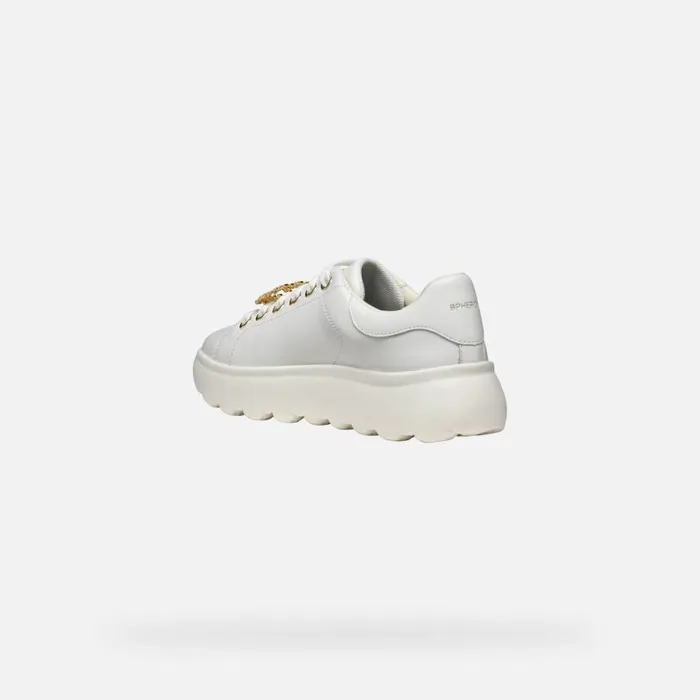 Woman Geox Sneakers SPHERICA EC41 WOMAN White Low Top Sneakers White