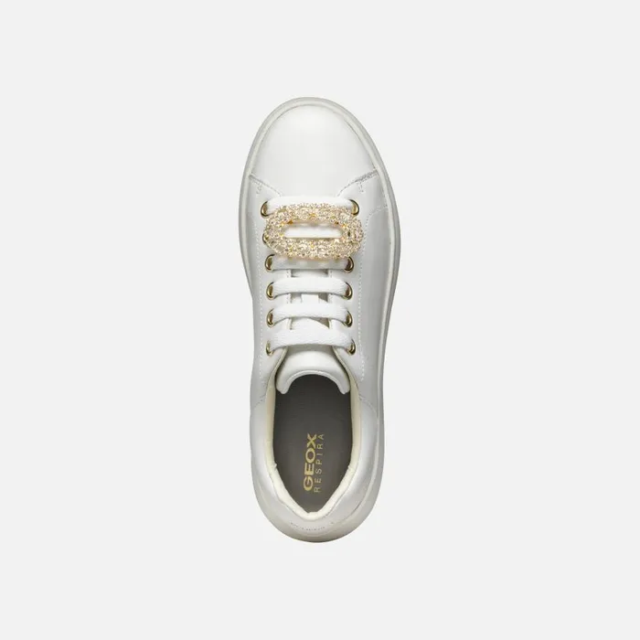 Woman Geox Sneakers SPHERICA EC41 WOMAN White Low Top Sneakers White
