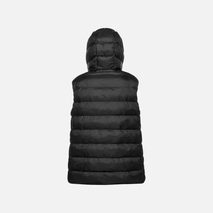 Woman Geox Vests DIAMOND WOMAN Black Sleeveless Black