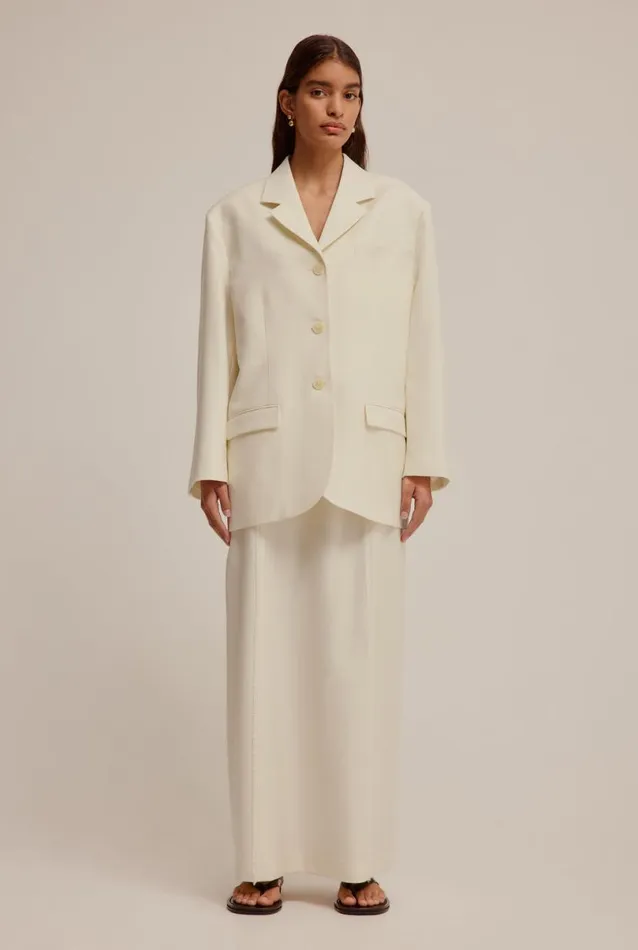 Woman Venroy Blazers and Jackets Oversized Tailored Wool Blazer