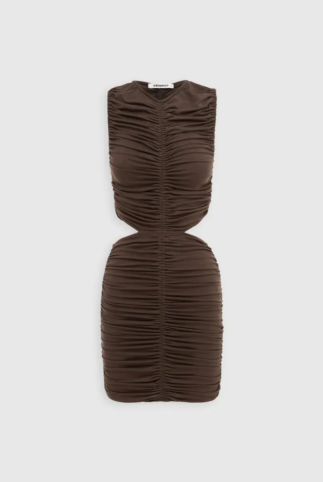 Woman Venroy Dresses Cut Out Jersey Mini Dress