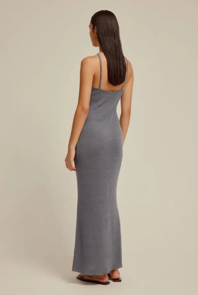 Woman Venroy Dresses Halter Neck Linen Knit Dress