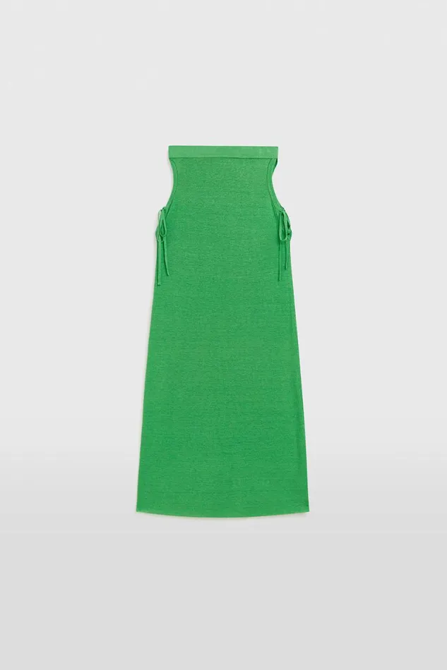 Woman Venroy Knitwear Tie Side Knitted Skirt