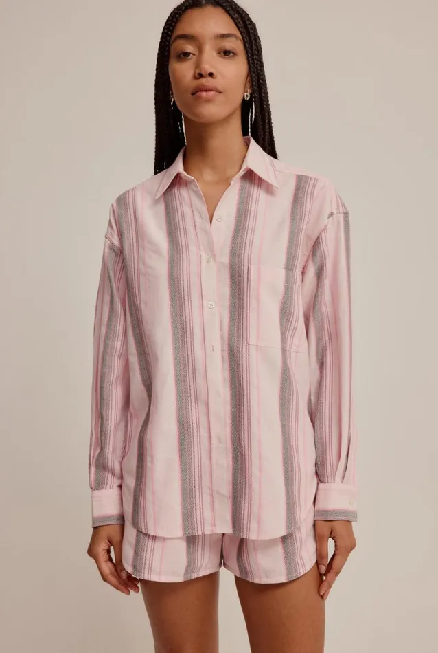 Woman Venroy Shirts Woven Stripe Shirt