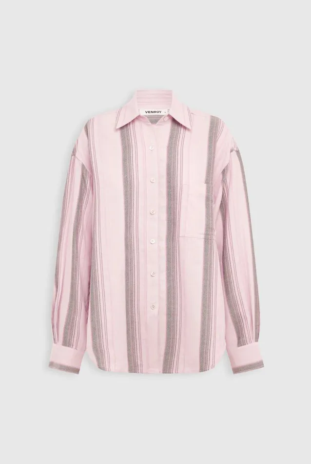 Woman Venroy Shirts Woven Stripe Shirt