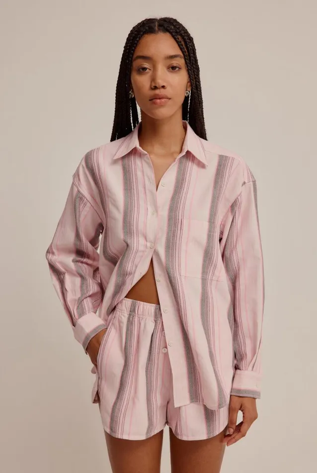 Woman Venroy Shirts Woven Stripe Shirt