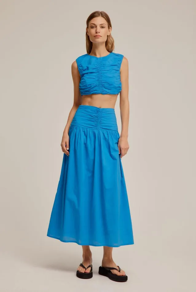 Woman Venroy Skirts Ruched Midi Skirt