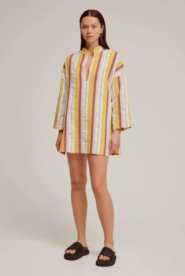 Woman Venroy Tops Woven Stripe Tunic