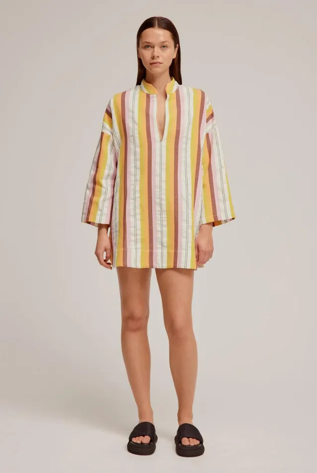 Woman Venroy Tops Woven Stripe Tunic