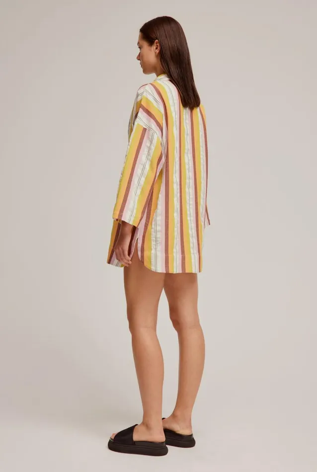Woman Venroy Tops Woven Stripe Tunic