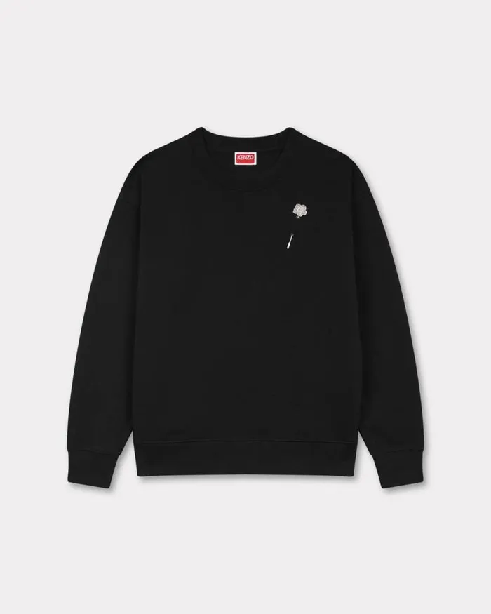 Women 039Boke Flower039 Sweatshirt In Cotton Black Kenzo Sweatshirts And Hoodies
