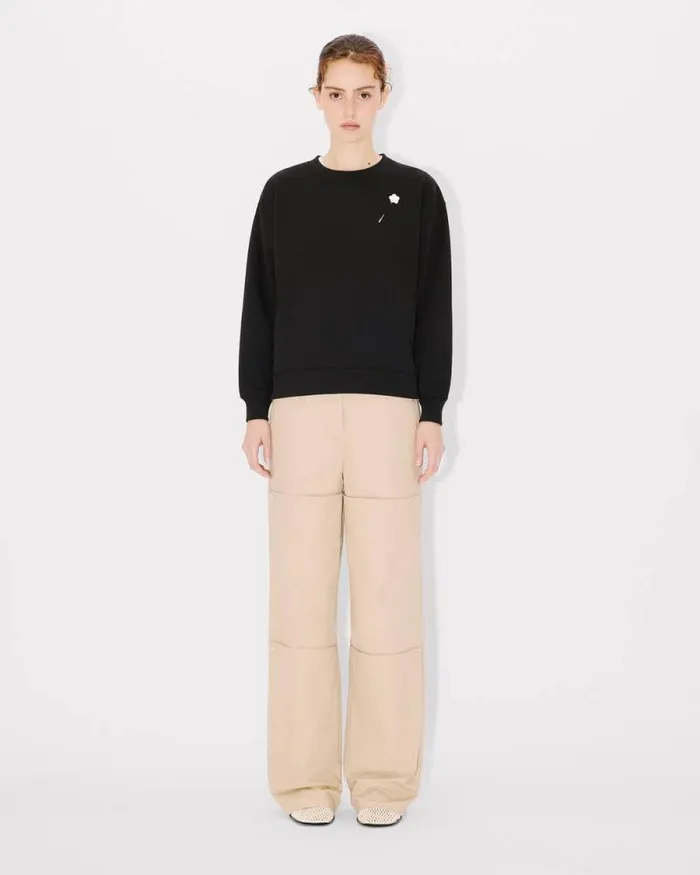 Women 039Boke Flower039 Sweatshirt In Cotton Black Kenzo Sweatshirts And Hoodies