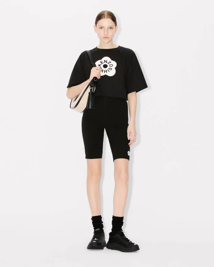 Women 039Boke Flower 20039 Boxy Tshirt Black Kenzo Tshirts And Polos