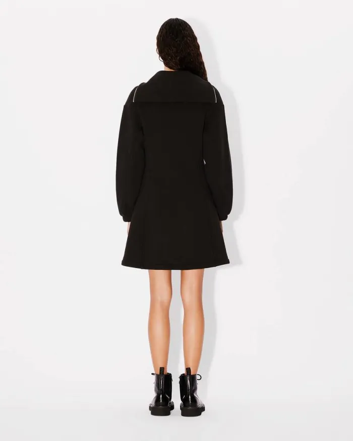 Women 039Boke Flower 20039 Embroidered Sweatshirt Dress Black Kenzo Dresses And Skirts