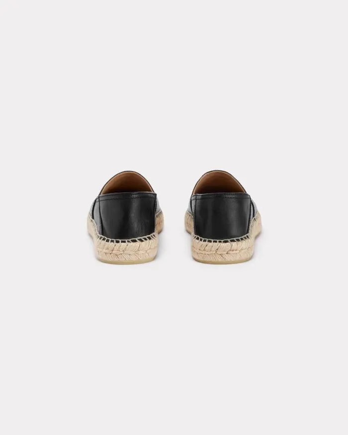 Women 039Boke Flower 20039 Special Fit Leather Espadrilles Black Kenzo Mules And Espadrilles