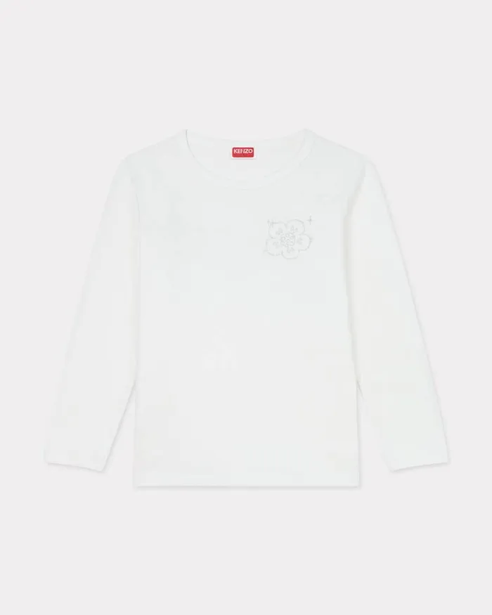 Women 039KENZO Constellation039 Long Sleeves Tshirt In Cotton Off White Kenzo Tshirts And Polos Women 039KENZO Constellation039 Long Sleeves Tshirt In Cotton Off White Kenzo Tshirts And Polos