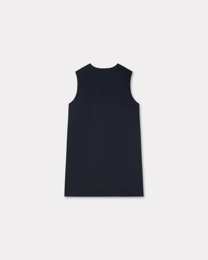 Women 039KENZO Marguerite039 Dress In Virgin Wool Black Kenzo Dresses And Skirts