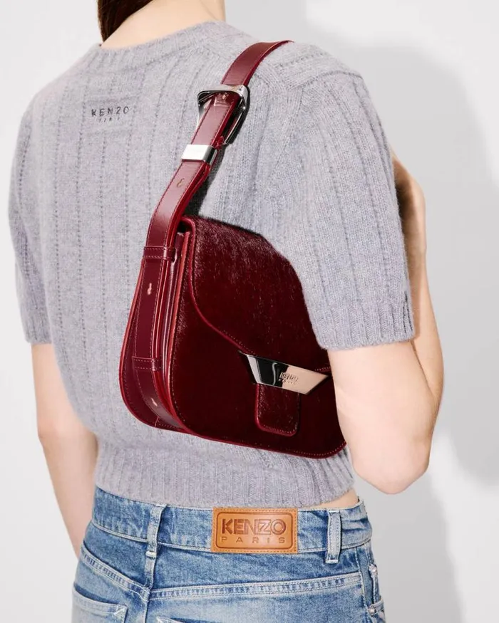 Women 039KENZO Ribbon039 Pony Bag Bordeaux Kenzo Bags