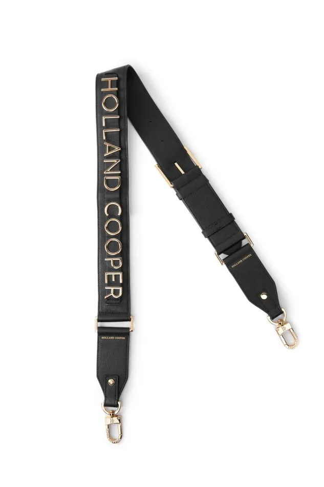 Women Abbot Bag Strap Black Gold Holland Cooper Bags
