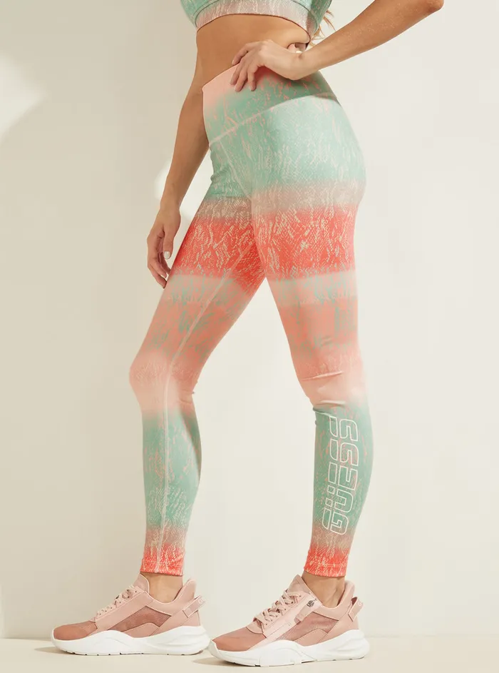Women Activewear GUESS Eco Multi Python Corrine Active Leggings Women Activewear GUESS Eco Multi Python Corrine Active Leggings