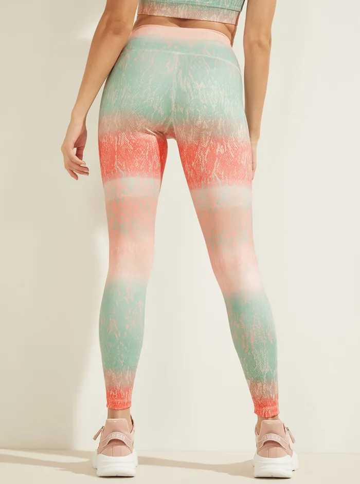 Women Activewear GUESS Eco Multi Python Corrine Active Leggings Women Activewear GUESS Eco Multi Python Corrine Active Leggings