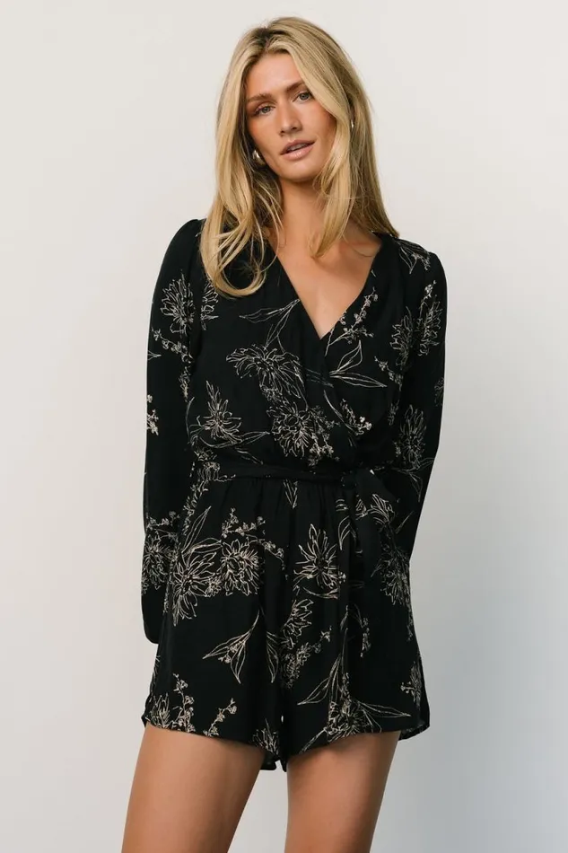 Women Alaya Romper Navy Taupe Baltic Born Jumpsuits and Rompers Women Alaya Romper Navy Taupe Baltic Born Jumpsuits and Rompers