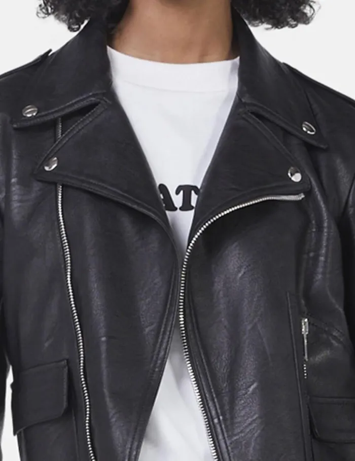 Women Alter Mat Biker Jacket Black Stella McCartney Coats And Jackets