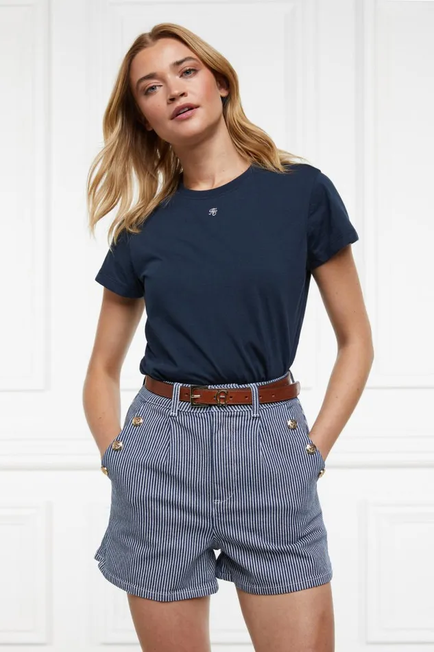 Women Amoria Short Ticking Stripe Holland Cooper Shorts Women Amoria Short Ticking Stripe Holland Cooper Shorts