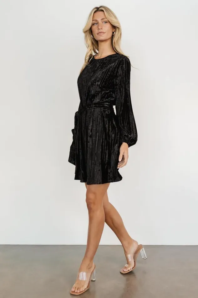 Women Anastasia Velvet Short Dress Black Baltic Born Short Dresses Women Anastasia Velvet Short Dress Black Baltic Born Short Dresses