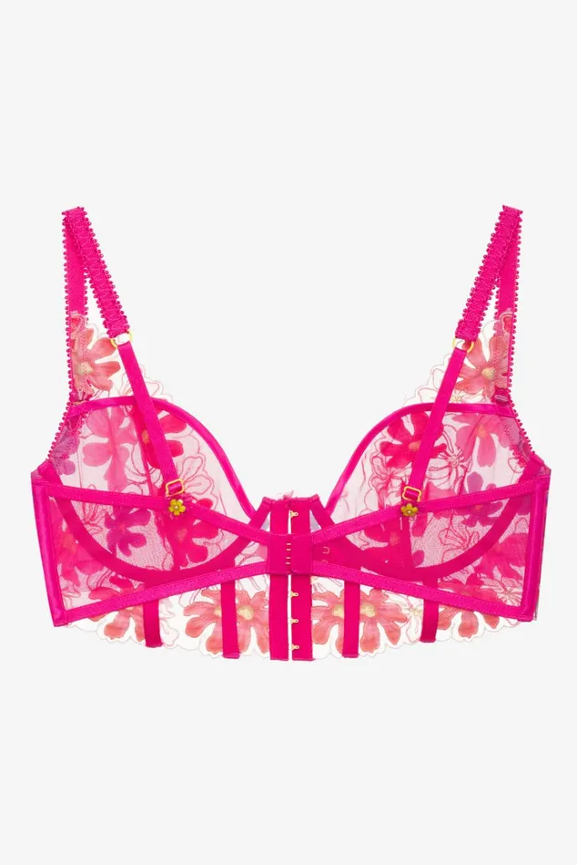 Women Anemone Floral Underwire Bra Pink For Love and Lemons Lingerie Women Anemone Floral Underwire Bra Pink For Love and Lemons Lingerie