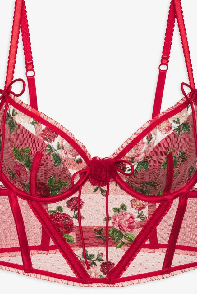 Women Anika Bustier Red For Love and Lemons Lingerie Women Anika Bustier Red For Love and Lemons Lingerie