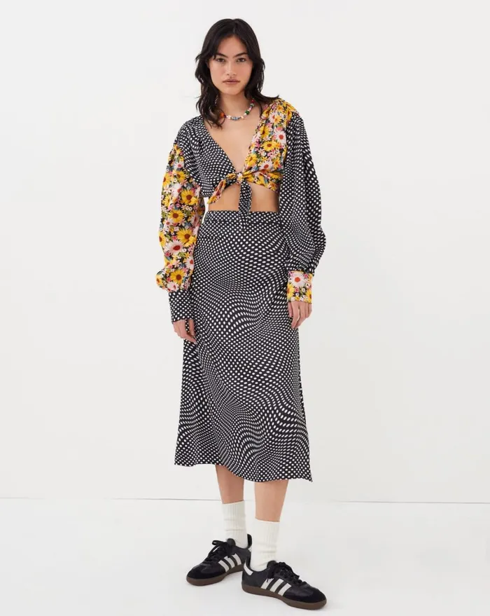 Women Anya Crop Top Black For Love and Lemons Tops Women Anya Crop Top Black For Love and Lemons Tops