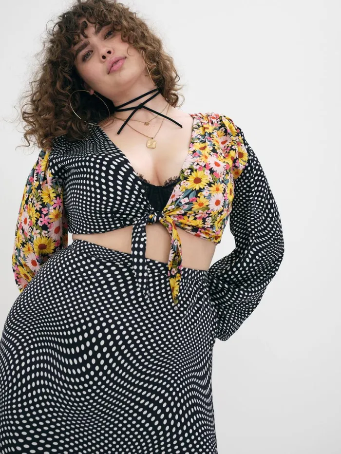 Women Anya Crop Top Black For Love and Lemons Tops Women Anya Crop Top Black For Love and Lemons Tops