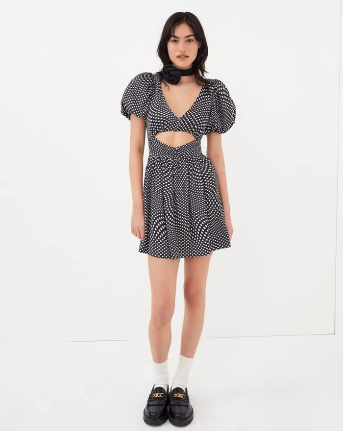 Women Anya Puff Sleeve Mini Dress Black For Love and Lemons Dresses Women Anya Puff Sleeve Mini Dress Black For Love and Lemons Dresses
