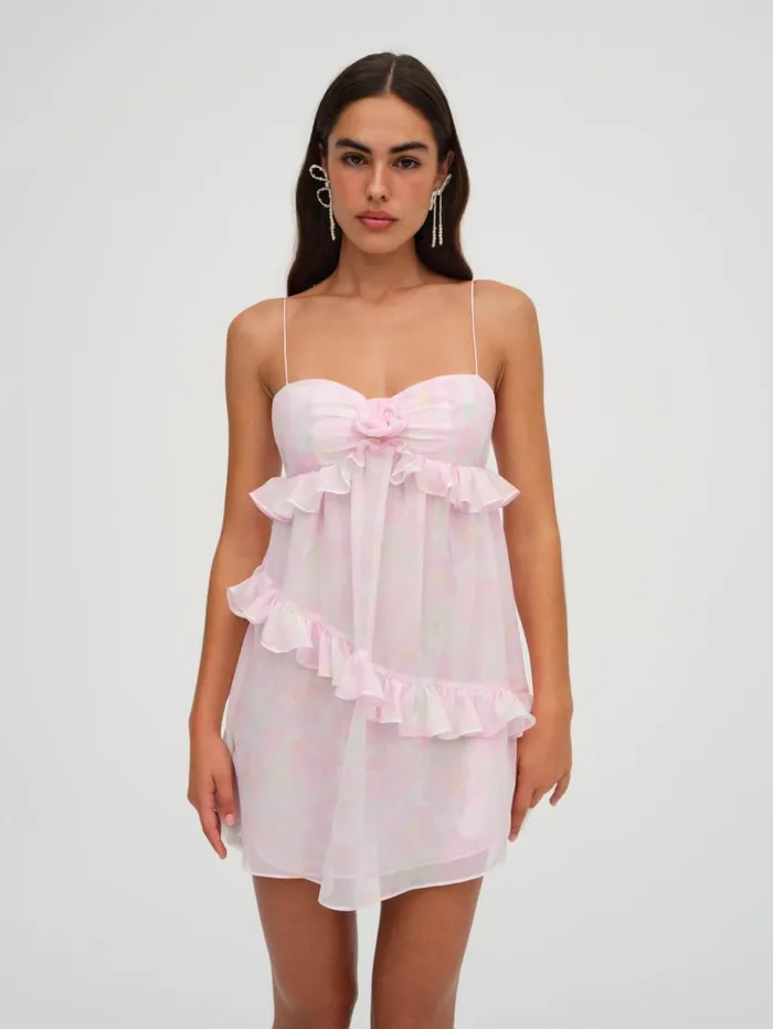 Women Ariana Mini Dress Pink For Love and Lemons Dresses