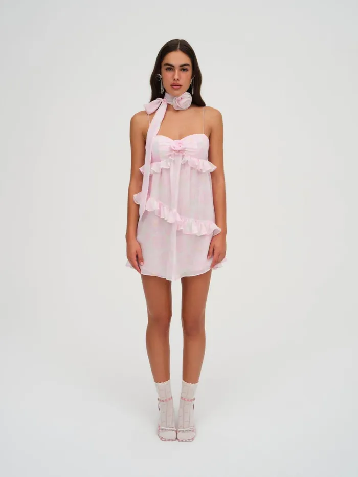 Women Ariana Mini Dress Pink For Love and Lemons Dresses Women Ariana Mini Dress Pink For Love and Lemons Dresses