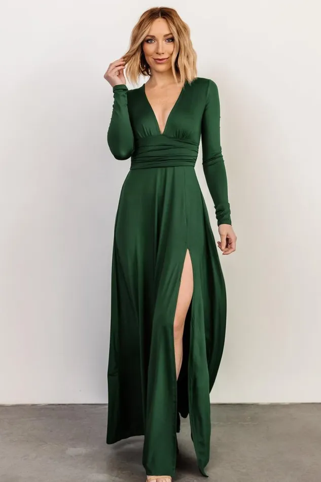Women Arianna Maxi Dress Hunter Green Baltic Born Maxi Dresses
