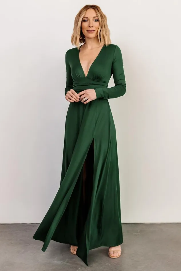 Women Arianna Maxi Dress Hunter Green Baltic Born Maxi Dresses Women Arianna Maxi Dress Hunter Green Baltic Born Maxi Dresses