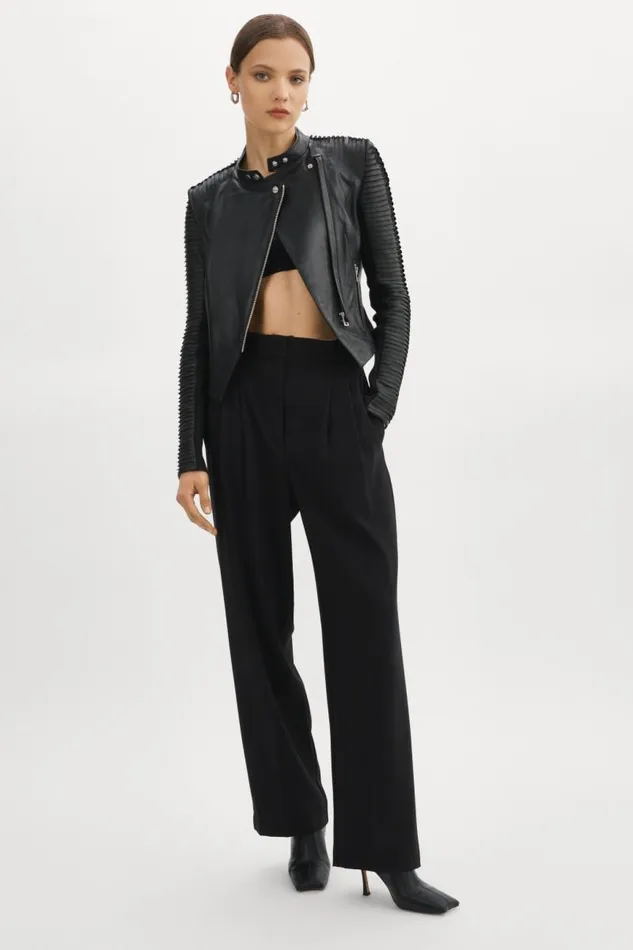 Women AZRA Leather Jacket Black LAMARQUE Leather Jackets