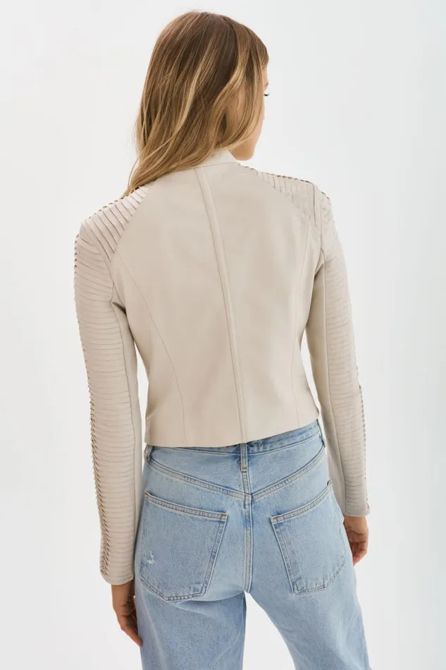 Women AZRA Leather Jacket Bone LAMARQUE Leather Jackets