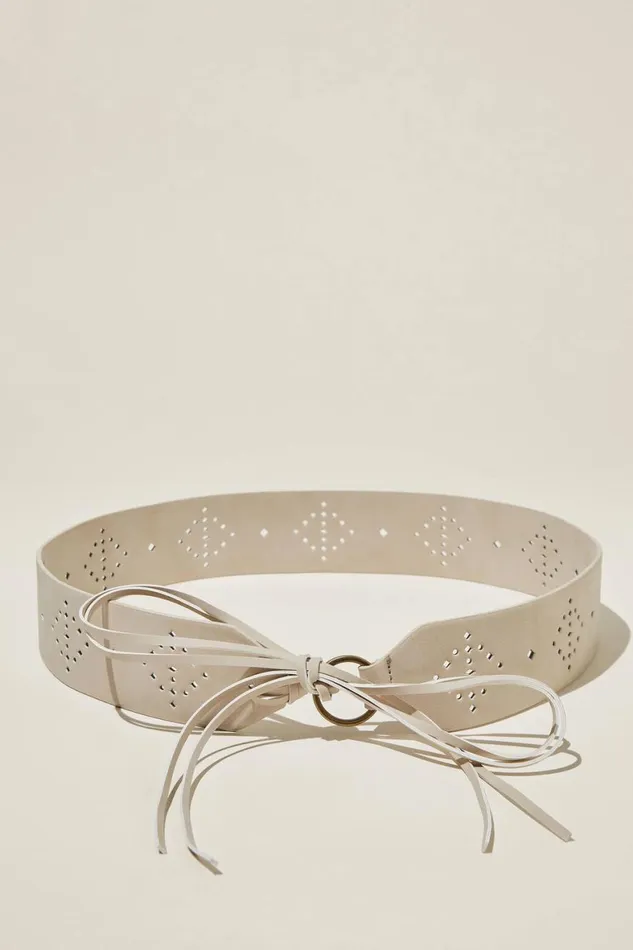 Women Bags and Belts Cotton On Arizona Nights Belt Ecru
