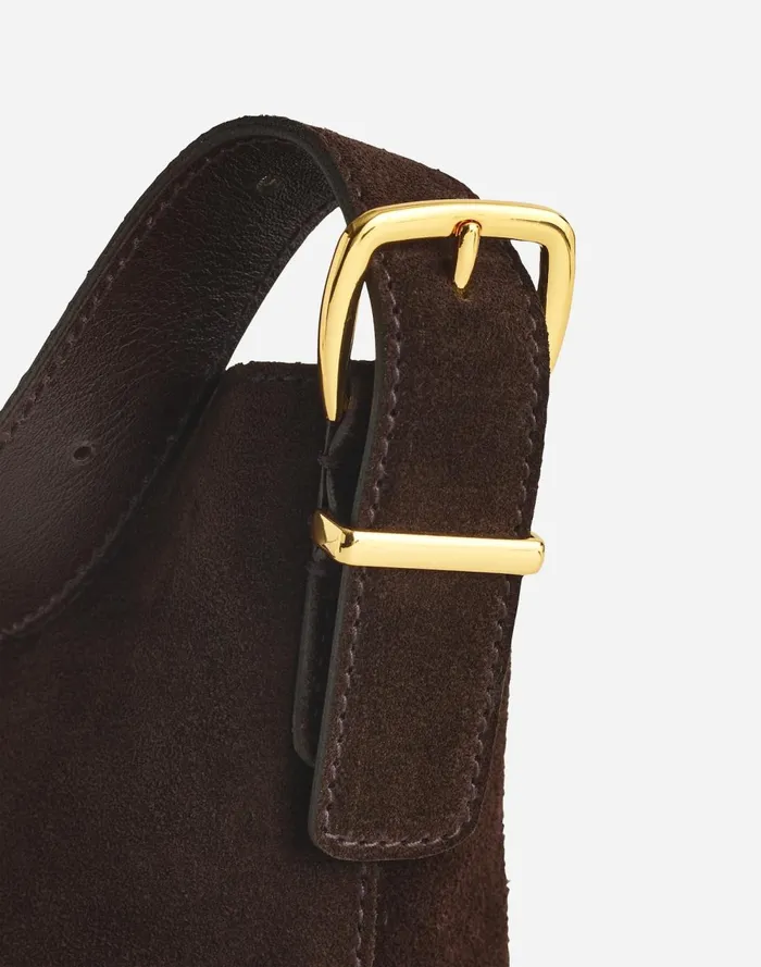Women Bags Madewell The Essential Micro Bucket Tote Dark Carob