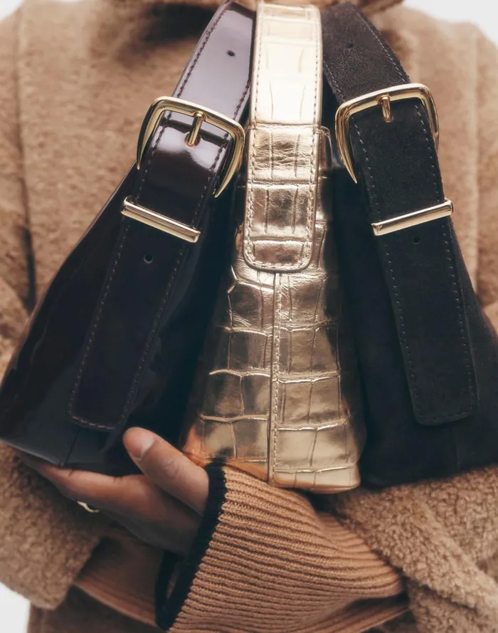 Women Bags Madewell The Essential Micro Bucket Tote Dark Carob